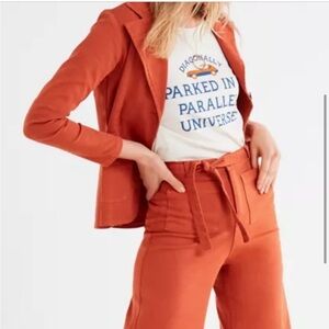 Sugar High Love Stone Shirt Womens Medium Beige Graphic Scoop Neck Short Sleeve